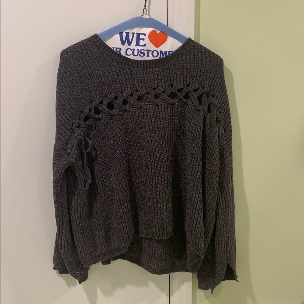 Gray soft sweater